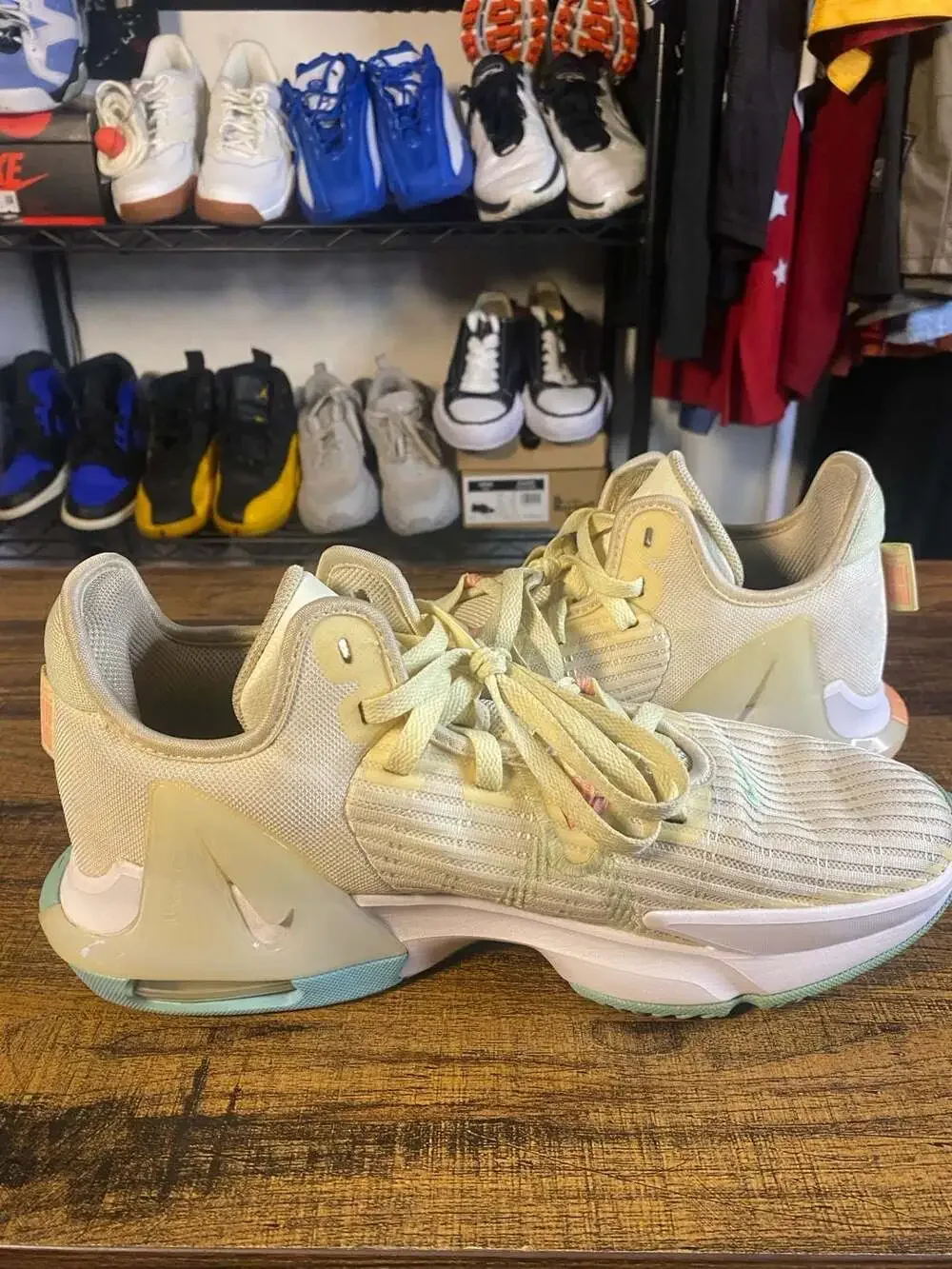 Nike LeBron Witness 6 'Easter' Coconut Milk Basketball Sneakers CZ4052-103